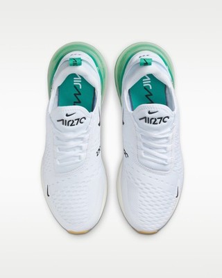 Nike Women's Size 6.5 Air Max 270 (AH6789 125) White/Green Running Sneaker