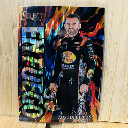 Austin Dillon 2024 Panini Select Racing NASCAR En Fuego Flash Prizm #15
