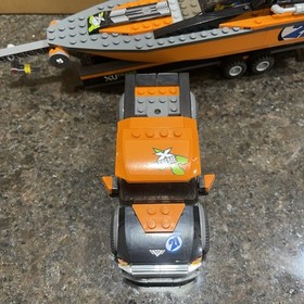 LEGO 60085 City: 4x4 with Powerboat 99.9% Complete Missing 1 Sticker - No Manual