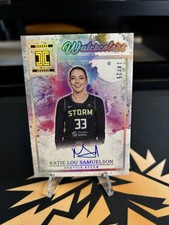 2025 WNBA Impeccable Katie Lou Samuelson On Card Auto /25 SSP Watercolor