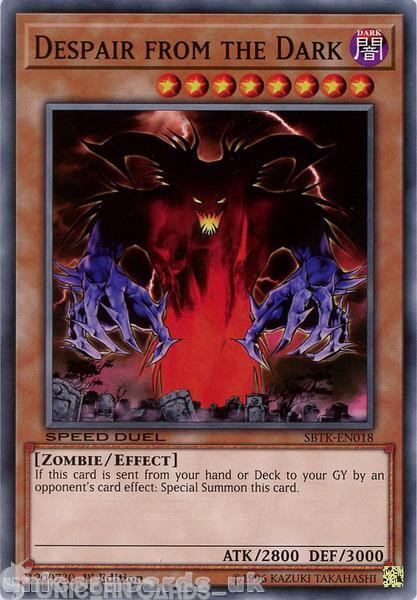 SBTK-EN018 Despair from the Dark Common 1st Edition Mint YuGiOh Card