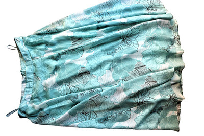 CREATION L. PREMIUM!   100% echte SEIDE langer Shiffon ROCK  46 NEU!