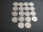 1958d Ben Franklin Half Dollars lot of 18 ct  90% Silver  Lot 42
