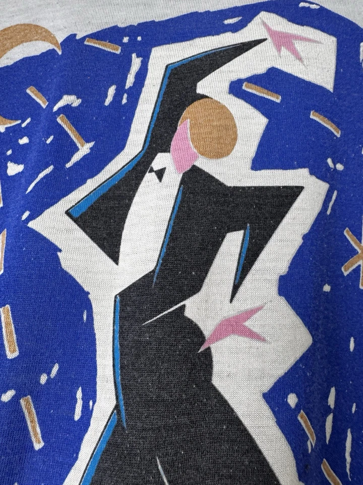 Vintage David Bowie Serious Moonlight 1983 Tour Raglan 3/4 Sleeve Shirt Size L - Image 4 of 4