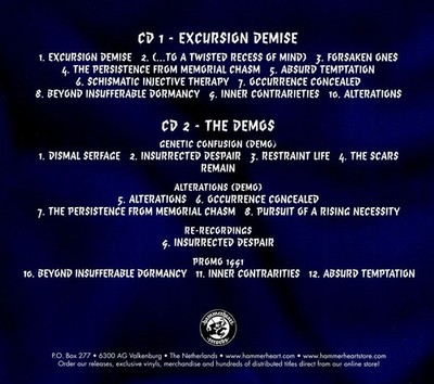 EXCURSION DEMISE NEW CD