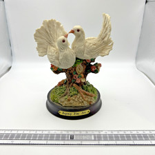 Regency Fine Arts Loving Doves Figurine Romantic Bird Ornament Vintage