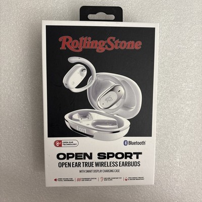 RollingStone OPEN SPORT Open-Ear True Wireless Earbuds   Smart Display Case 