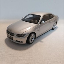 KYOSHO BMW 3 Series Coupe 1/18 Scale Silver Metal Model Car Length 25cm