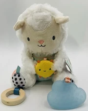 Ingenuity Calm Springs Sheppy Activity Pal BPA-Free Cloud Teether, Multi-Texture