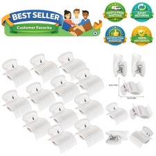12 Pieces Hot Roller Hair Curler Claw Clips Replacement for Small, Medium, La...