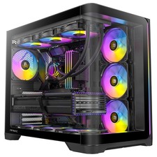 Antec C5 Curve ARGB, Mid-Tower ATX PC Case, Curved Tempered Glass Front  Side