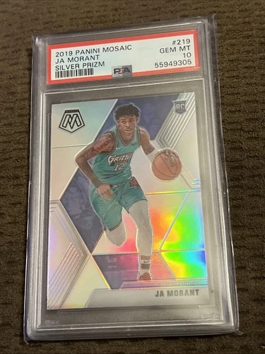 2019 Panini Mosaic Ja Morant Silver Prizm RC PSA 10 Gem Mint #219