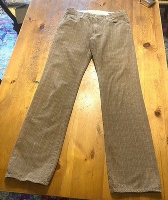 Agave Denim Pragmatist Silver Collection Mad Plaid Pants Mens 33x32 Made in USA