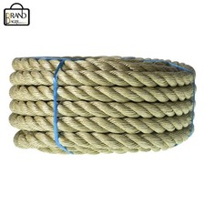 Flexible Use Manila Rope 3/4" 50' 3 Strand Twisted Rope Polypropylene