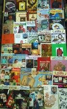 Lot of 41 Craft Booklets, Iron-Ons, Daisy Kingdom Fabric Applique, Fabric Art