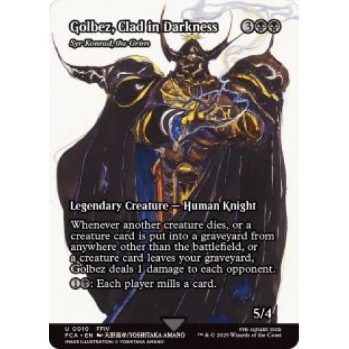 GOLBEZ, CLAD IN DARKNESS (SYR KONRAD, THE GRIM) (SHOWCASE) X4