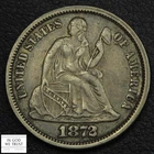 1872-P Seated Liberty Dime — photo from another recent sale