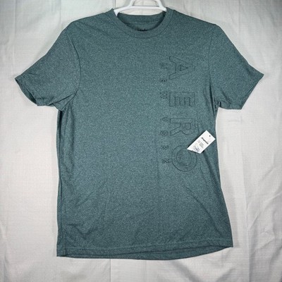Aeropostale Mens Sagebrush Green Marled Embossed Logo T-Shirt AGT08244 Size L