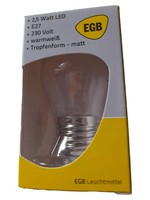 EGB 2,5 Watt LED E27 Tropfenform Transparent LED Leuchtmittel 1