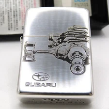 Subaru Boxer Engine Engraved Zippo Oil Lighter 2013 MIB Rare