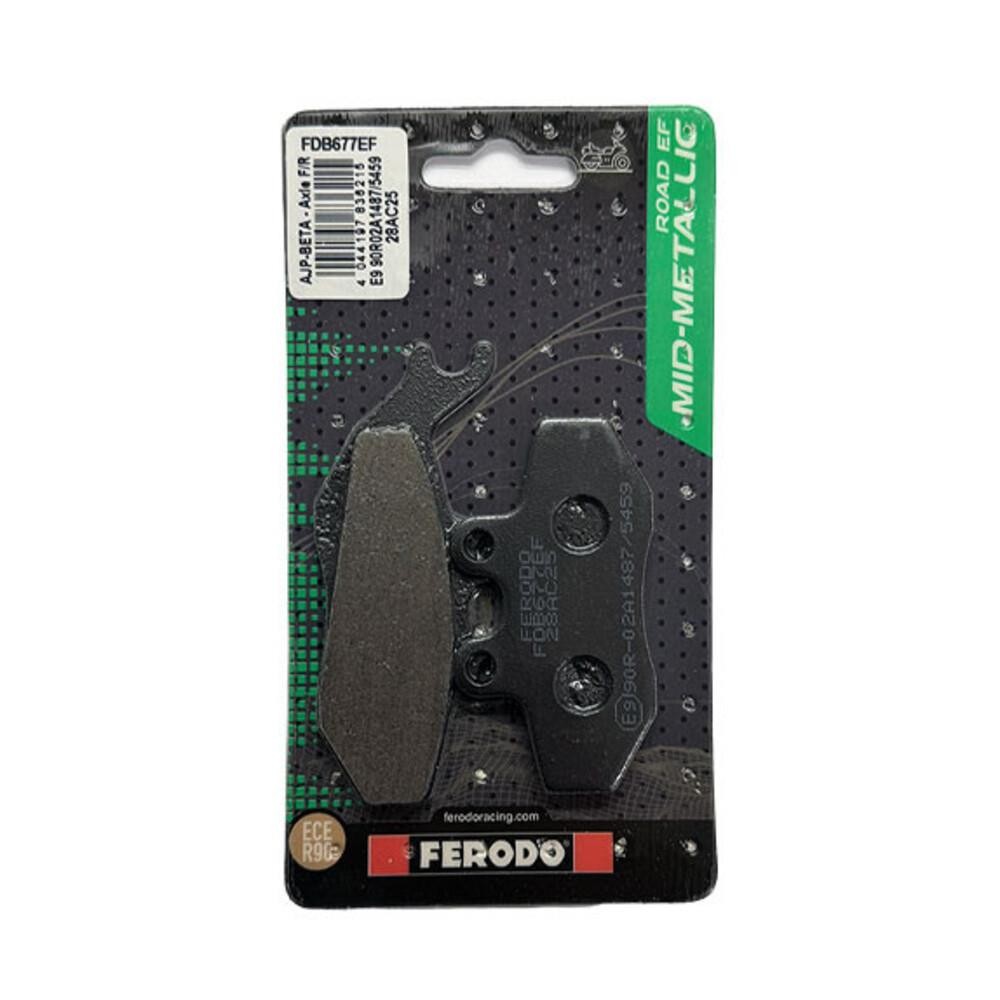 Ferodo Mid-Metallic Rear Brake Pad FDB677EF - Fits Piaggio Beverly 250 2002-2006