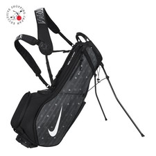 Nike Air Max Lite Lightweight Golf Stand Carry Bag 4-Way Divider Black Iron Grey