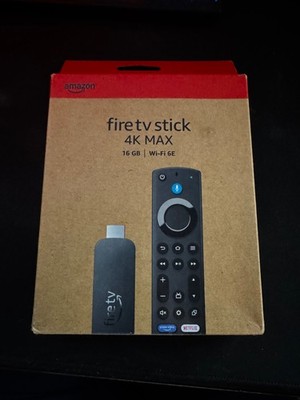 New Amazon Fire TV Stick 4K MAX Ultra HD HDR Streaming Media Player Wi-Fi 6E 16G