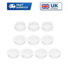Durable 10-Pack of 35mm White Soffit Vents for Enhanced Indoor Air Quality