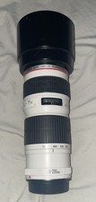 Canon EF 70-200mm F4 L  USM Telephoto Zoom Lens with Front Rear Caps And Hood