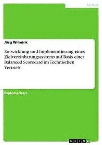 Entwicklung Und Implementierung Eines Zielvereinbarungssystems Auf Basis...-image