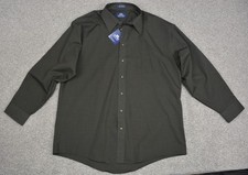 Stafford Dress Shirt Men's 18 34/35 Athletic Fit New With Tags Dark Green