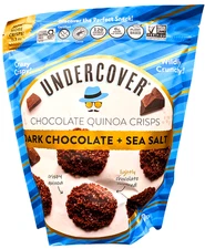 Undercover Chocolate Dark Chocolate & Sea Salt Crisps 15.3 Ounce EXP 10/2026