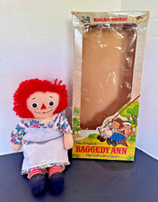 Vintage 1979 Knickerbocker Raggedy Ann Doll 12" I Love You Heart w/ Box