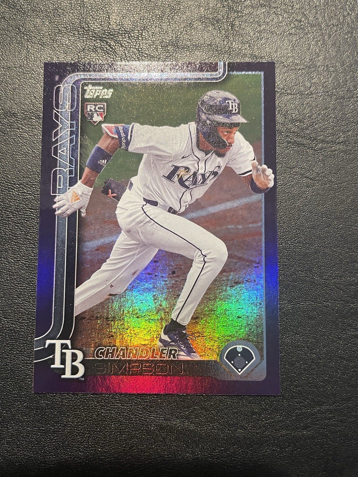 2025 Topps Update Purple Rainbow Foil Chandler Simpson RC 101/250 Rays #US277