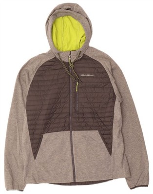 Eddie Bauer Herren Windbreaker Jacke UK 40 Large Grau Colourblock Sport BF02