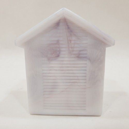 DOG HOUSE Westmoreland White Purple Slag TOOTHPICK MATCH HOLDER Glass Summit - Picture 9 of 15
