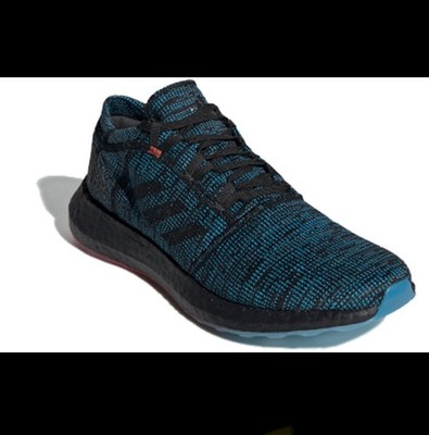 Used 2018 Adidas Pureboost Go LTD Black Cyan Unisex Shoes Collection