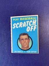 1971 Topps Scratch Off Unscratched Lou Piniella (Rare White Version)