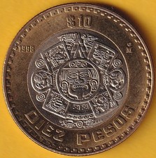 Messico - 10 pesos 1998, non circolati