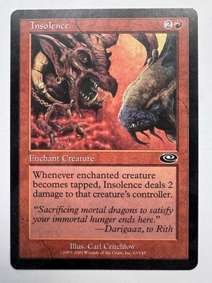 Magic the Gathering Planeshift Insolence #63 LP