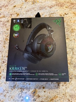 Razer Kraken V4 Wireless Gaming Headset: 2.4GHz, Bluetooth, USB - Super Wideband