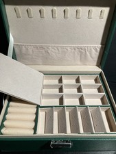 Double-Layer Jewelry Box-Soft PU Leather Travel Organizer with Lock  Brand NEW