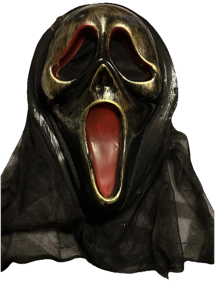 Máscara facial fantasma oscuro disfraz ligero malla delgada adulto Halloween juegos con disfraces Foto 2 de 4