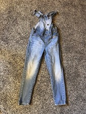 Girls 6x Skinny Jean Oshkosh Overalls Light Wash