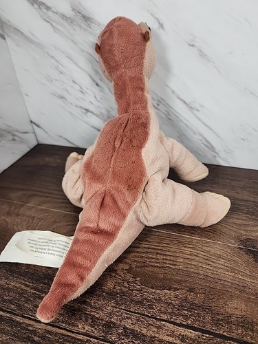 Land Before Time Little Foot Plush Brown Dinosaur Bean Bag Toy Kids Movie 10” - Picture 2 of 5