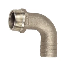 Perko 1-1/4" Hose I.D. to 1-1/4" Male 90° Bronze Elbow Hose/Pipe Adapter