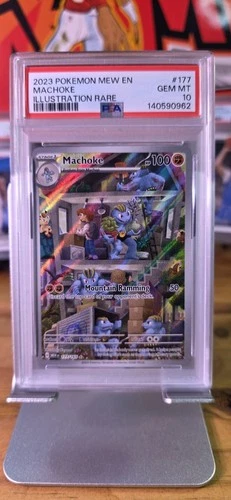 🔥 Machoke 177/165 Sv: Scarlet & Violet 151 Illustration Rare Holo PSA 10 100 HP