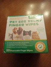 Immal Pet Ear Relief Finger Wipes For Pets 50 Ct