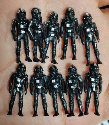 RARE 10 Pcs Star Wars Micro Galaxy Squadron Mini Figures Defect/Helmet! Randomly