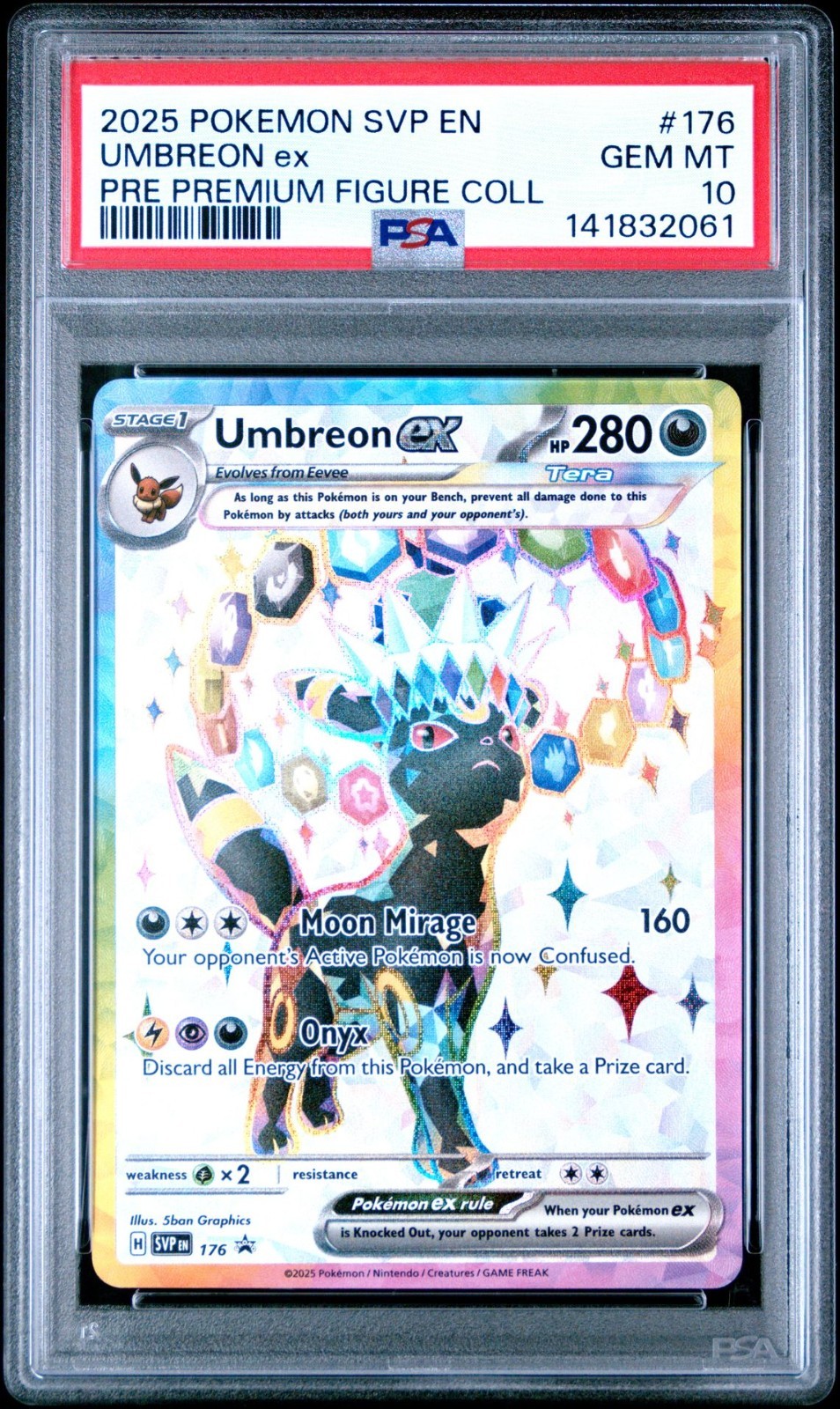 2025 Pokemon SVP EN Black Star Promo Umbreon EX Pre Premium #176 PSA 10 GEM MINT